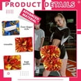 thumbnail image 3 of 8 Pack pom poms Cheer,Handheld Cheer pom poms, Sports Cheer Plastic Pom Poms Cheerleading for Sports Team Spirit Cheering (Blue+Gold), 3 of 6