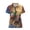Horse Race American Flag, variant on FUIALDOLG US Flag with Butterflies & Daisies Print Soft Workout Tops for Golf Tennis Travel, Moisture Wicking Short Sleeve Golf Shirts for Women Casual Sports Polyester Women Short Sleeve Golf Shirts