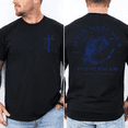 thumbnail image 4 of Christian Fisherman T Shirt Jesus Made Me a Fisherman Faith Based Religious Gift, 4 of 6