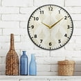 thumbnail image 6 of Art Deco Wall Clock Modern Decor Acrylic Clock Golden Hands 11.9in, 6 of 12