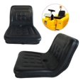 Universal Tractor Seat with a Drain Hole Replacement Seat with 5.5'' Sliding Tracks for Tractor