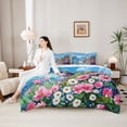 thumbnail image 4 of Erosebridal Coastal Lighthouse Twin Bedding Sets 7-Piece For Boys Girls,Teens Ocean Beach Floral Daisy Bedding Comforter Set,Breathable Home Decor, 4 of 6