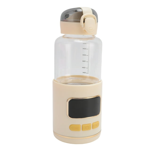 Calentador De Biberones Portátil, Calentador De Leche Inalámbrico Recargable Con Temperatura Ajustable Para Viajes Al Aire Libre