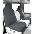 thumbnail image 2 of CalTrend Front Cordura Seat Covers for 1987-1995 Jeep Wrangler - JP129-08CA Light Grey Insert and Trim, 2 of 3