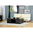 thumbnail image 4 of Prescott Table and Stool Set with Hidden Storage in Dark Brown, 4 of 6
