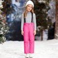 thumbnail image 2 of Dmsael Boys Snow Pants Kids Snow Ski Bib Pants Winter Waterproof Windproof Ripstop Warm Insulated Snowboard Overalls Boys Hot Pink,6-7 Years, 2 of 6