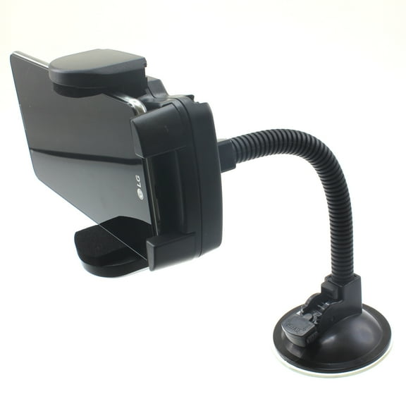 Windshield Car Mount for TCL 10 5G UW Phone - Holder Glass Cradle Rotating Dock Suction V4P Compatible With TCL 10 5G UW