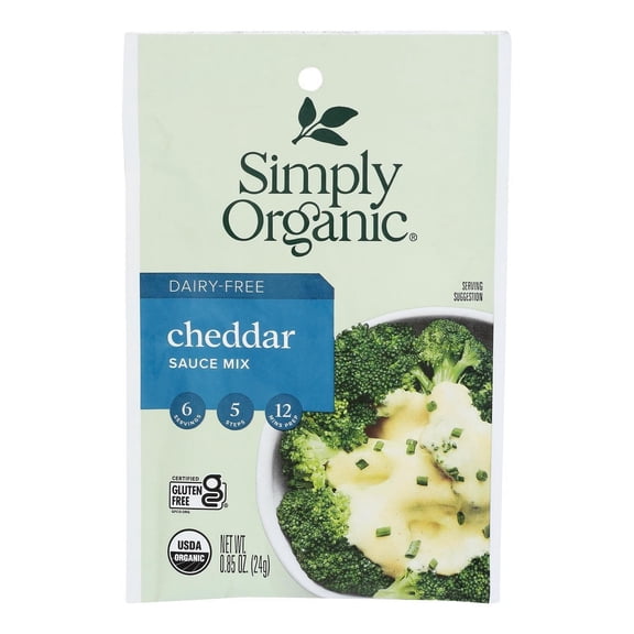 (Pack Of 12) Simply Organic Sauce Mix Cheddar Cheese 0.85 Oz