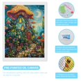 thumbnail image 3 of Diamond Art Kits for Adults, Color Mushroom CottageDiamond Painting Kits for Beginners, Frameless Round 5D Full Drill Diamonds Art Gem Art Crafts Home Decor Gifts, 3 of 8