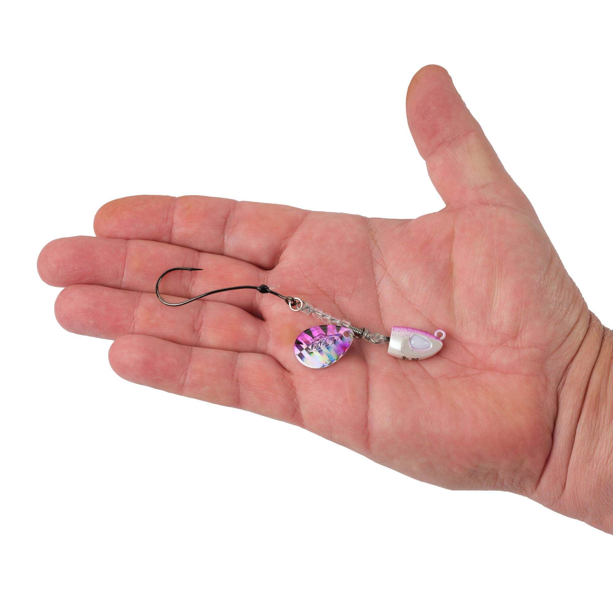 Berkley Bladed Rawler Jig, Crawler Jigs, Pink Tiger (1 Count)