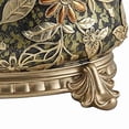 thumbnail image 2 of Benjara BM225476 9 in. Engraved Polyresin Frame Lidded Jewelry Box, Gold, 2 of 6
