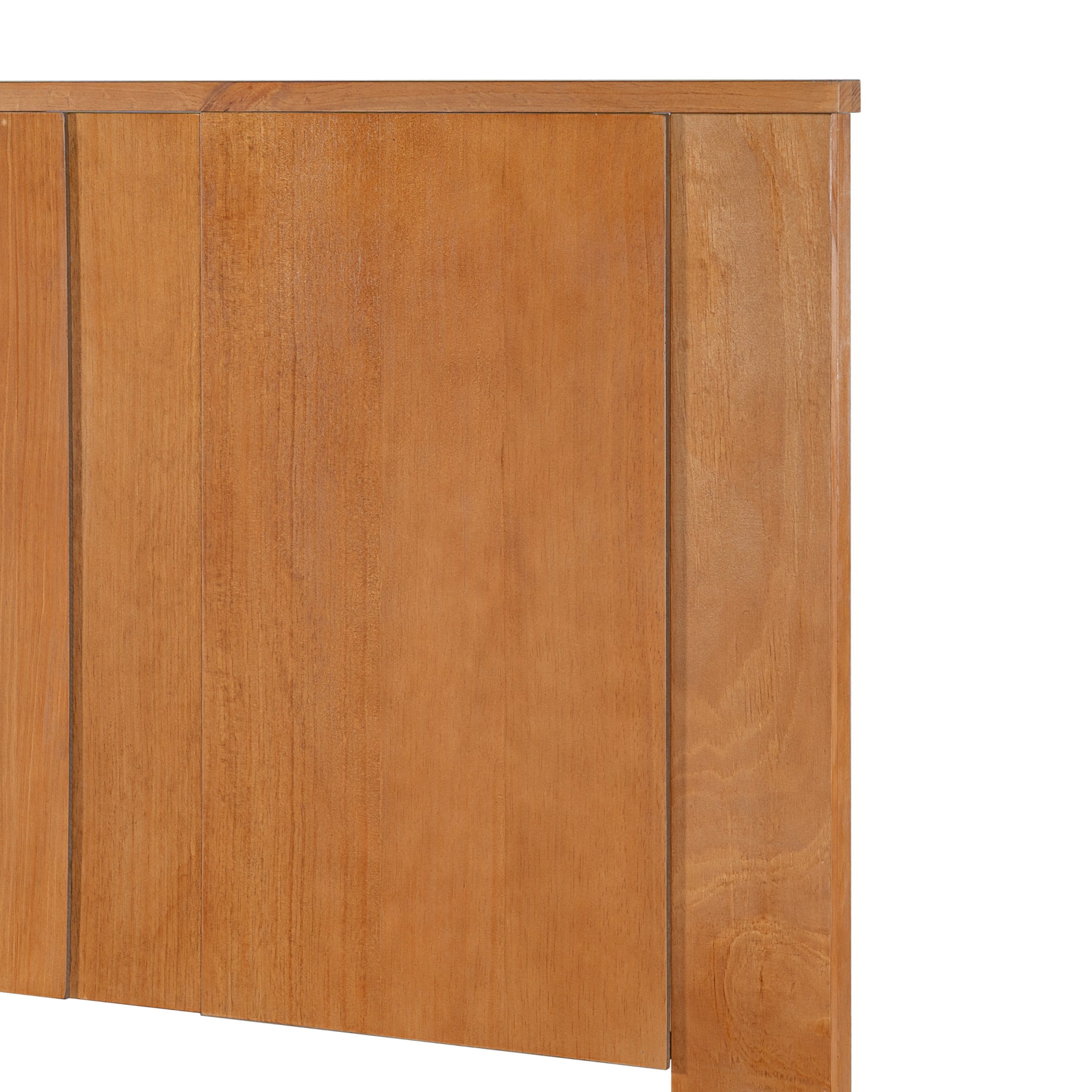 Christopher Knight Home Retro King Size Wood Platform Bed with 56" High Panel Headboard, Natural