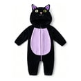 thumbnail image 3 of Baby Toddler Animal Hooded Romper Full Zipper Jumpsuit Cat Christmas Outfits Winter Clothes Size 6-24M, 3 of 3
