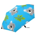 thumbnail image 3 of ALAZA Koala Leaves UPF 50+ Compact Folding Umbrella for Rain Travel Umbrella Packable, 3 of 8