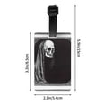 thumbnail image 4 of Luggage Tags for Suitcases, Gothic Skull Drape Leather Bag Luggage Tags ID Label Tags Privacy Protection Travel Bag Labels, 4 of 6