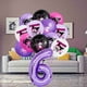 thumbnail image 2 of Juego de globos morados con números de Kuromi de Sanrio para fiestas infantiles, baby shower, aniversario, festivales, decoración de escenas fotográficas, 2 of 5