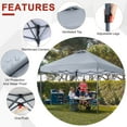 thumbnail image 6 of ABCCANOPY 8 ft x 8 ft Easy Pop up Outdoor Portable Instant One Push Function Canopy Tent with Air Vent, Gray, 6 of 8