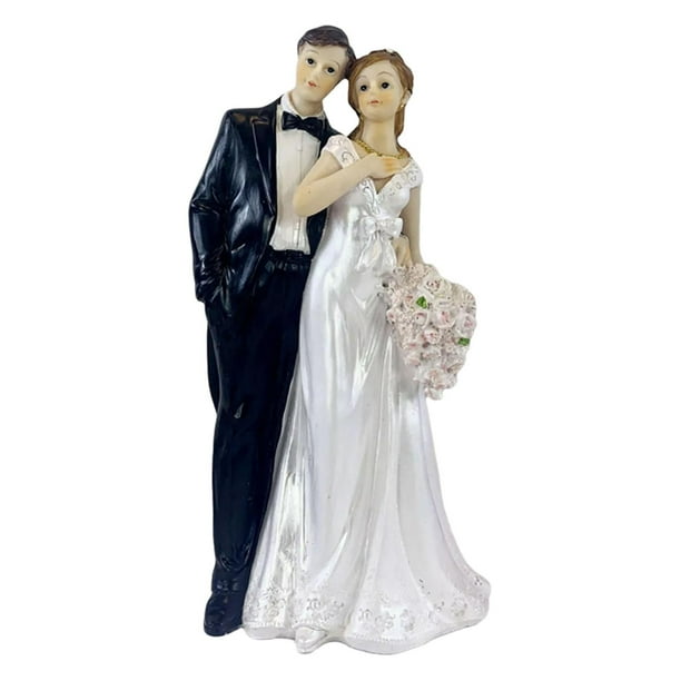 Estatua de estatuilla de Adorno de abrazados Decoración de D Colco Figura de resina de pareja de amor