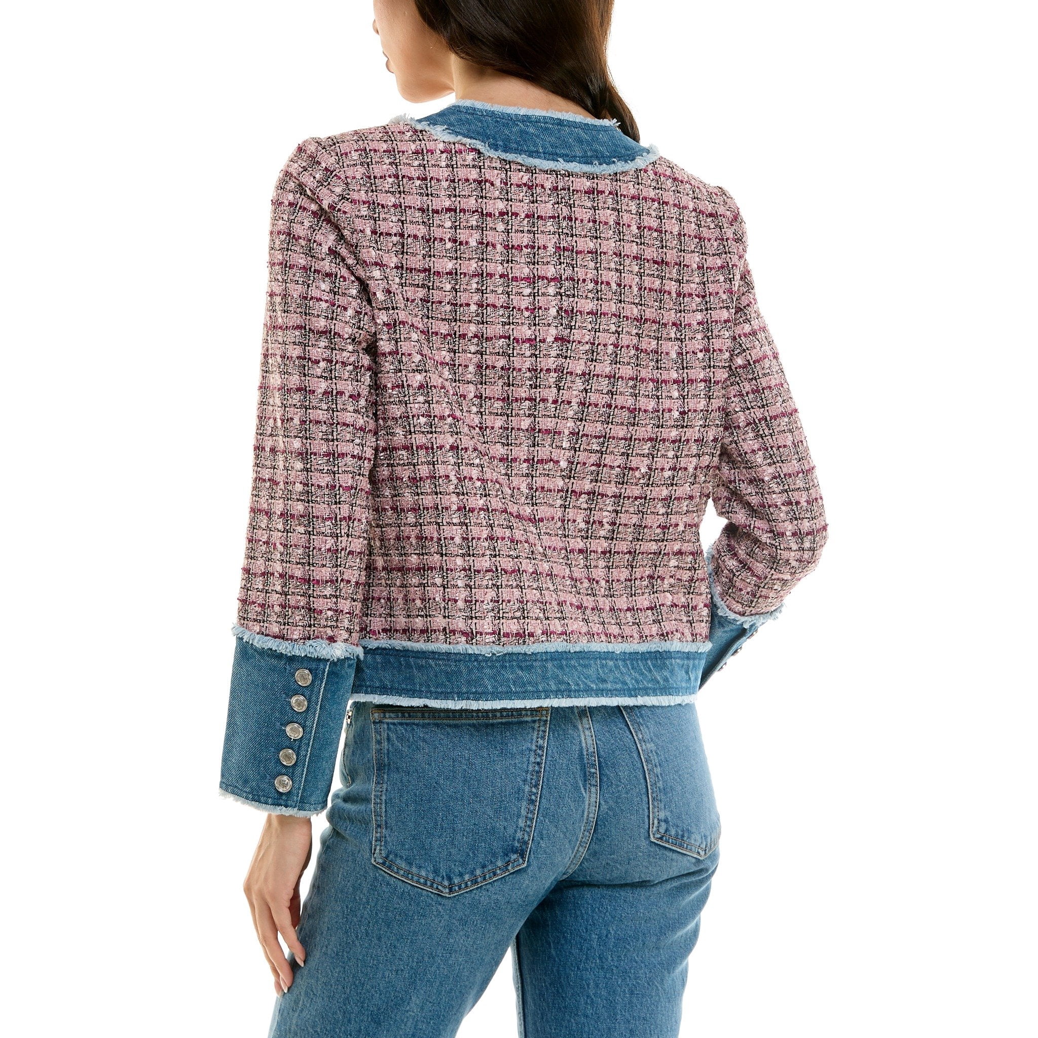 Nanette Lepore Women's Tweed Denim Jacket, Sizes S-XL