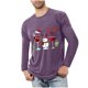 thumbnail image 1 of Blusas y camisas de manga larga con cuello redondo para hombre, ropa deportiva para el hogar, pijamas, camisetas de color liso, blusa deportiva para hombre, poliéster, 1 of 3