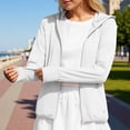 thumbnail image 2 of jiaxiM Womens Hoodie Upf 50+ Uv Protection Long Sleeve Zip Up Quick Dry Womens Shirts Spring Jackets for Women with Pocket Hiking Outdoor, 2 of 5