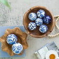 thumbnail image 5 of A&B Home Set of 6 Blue White Decorative Orbs, 5 of 6