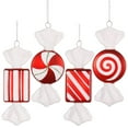 thumbnail image 2 of Vickerman 6" Red-White Candy Christmas Ornament, 4 per set, 2 of 2