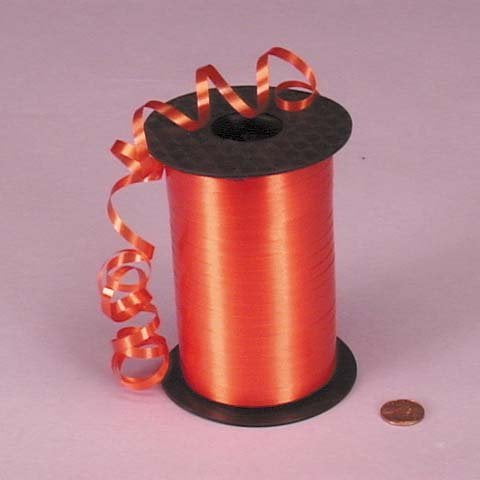 Orange Curling Ribbon, 3/16" X 500Yd by Paper Mart