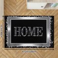 thumbnail image 2 of Home Glitter Border Design Soft Small Velvet Area Rugs Non Slip Indoor Floor Carpet for Living Room Bedroom Decor, 2 of 5
