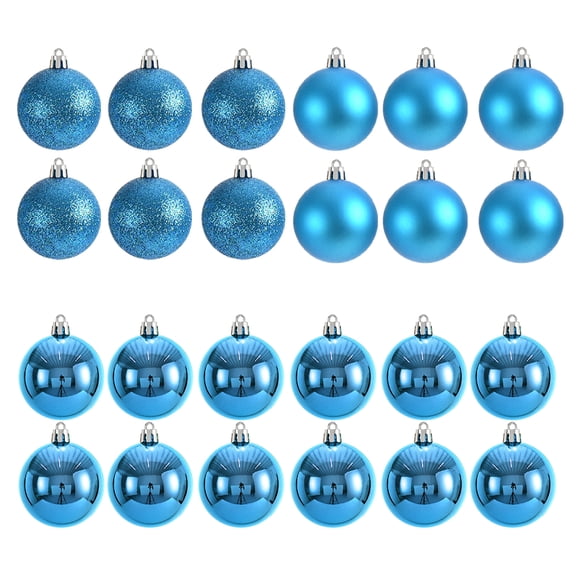 Toystoory 24 pack/lote colgante de bolas fácil de usar elementos esenciales de Navidad duradero y confiable efectivo Kits de decoración para fiestas lago azul