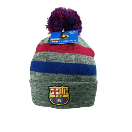 FC Barcelona Authentic Official Football Men's Soccer Beanie -