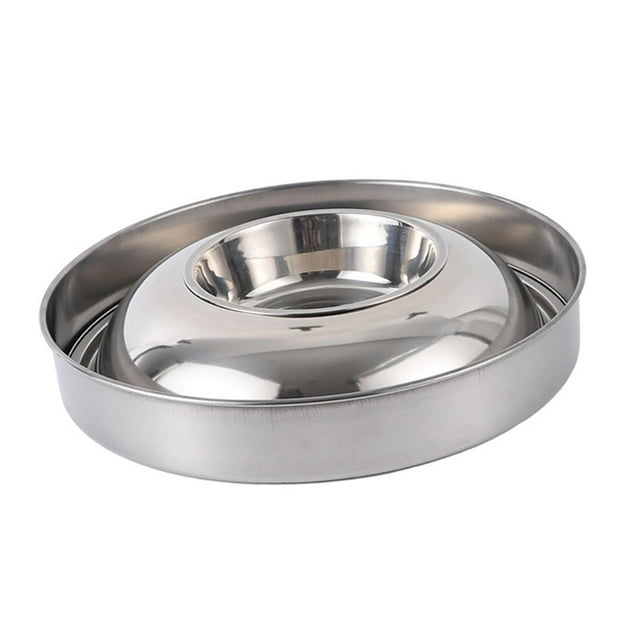 Comedero para comida y Agua para perros Yuyangstore Dispensador de cuencos para mascotas de acero inoxidable Diámetro 36cm