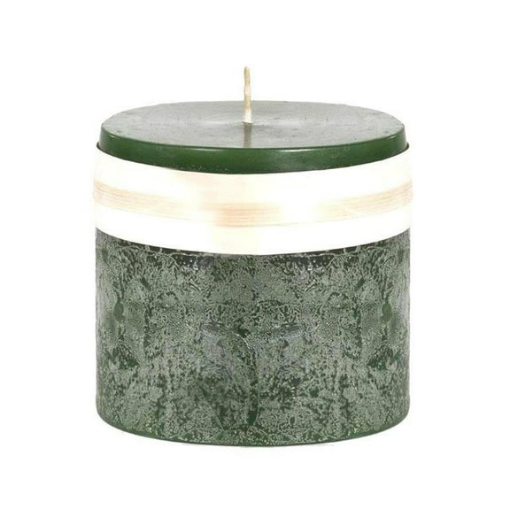 Whitehurst Cylindrical Accent Pillar Candle - 3.25" - Holly Green