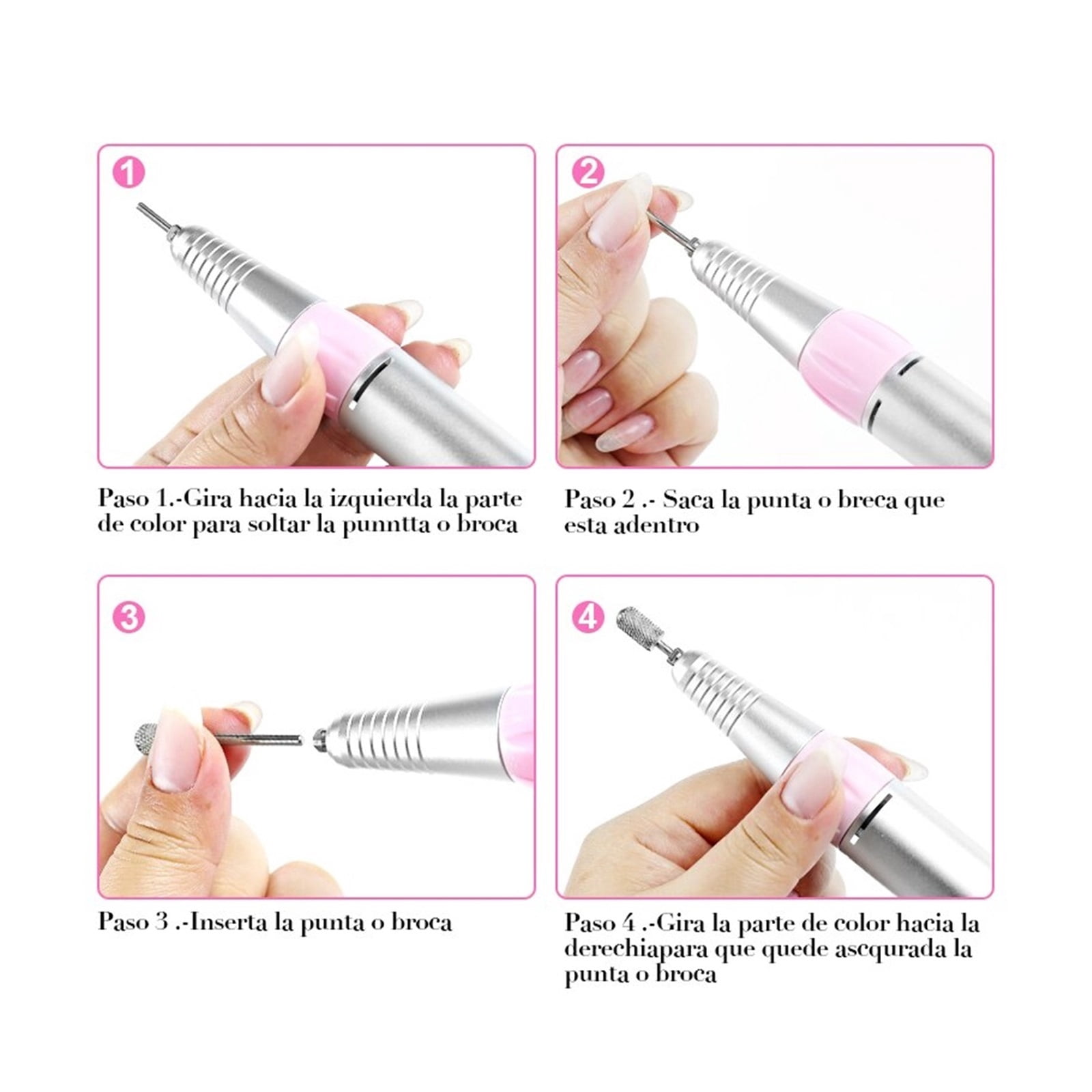 35000RPM Electric Nail Drill Machine, Professional Efile Nail Drill Kit, Electric Nail File For Acrylic Nails Gel Nails ,Low Noise