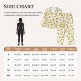 thumbnail image 4 of Gukieu Leopard Print Print Women's Long Sleeve Pajama Set, Button Top Elastic Pocket Pajama Pants Two Piece Set Home Wear-Large, 4 of 7