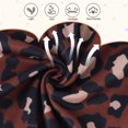 thumbnail image 6 of AmzBarley Kids Ruffle Shoulder Twirl Dress, Girls Long Sleeve Brown Leopard Print A‑Line Casual Dress 9-10 Years, 6 of 7