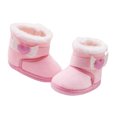 thumbnail image 3 of ZAXARRA Baby Girl Shoes Non-Slip Walking Soft-Soled Plush Heart Snow Boot, 3 of 5