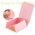 thumbnail image 7 of JINMING Pink Gift Box with Lid, Bridesmaid Proposal Box for Gift Packaging, 7.5x7.5x3 inches, 7 of 7