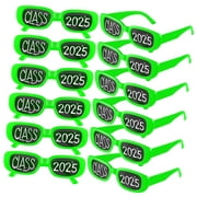 SKYSONIC 12 Pcs 2025 Graduation Glasses Class of 2025 Sunglasses Bulk Plastic Eyeglasses for Graduation Party Supplies and Photo Booth Props