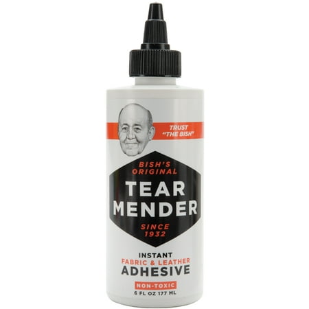 Bish's Original Tear Mender Instant Fabric & Leather Adhesive (Best Adhesive For Leather)