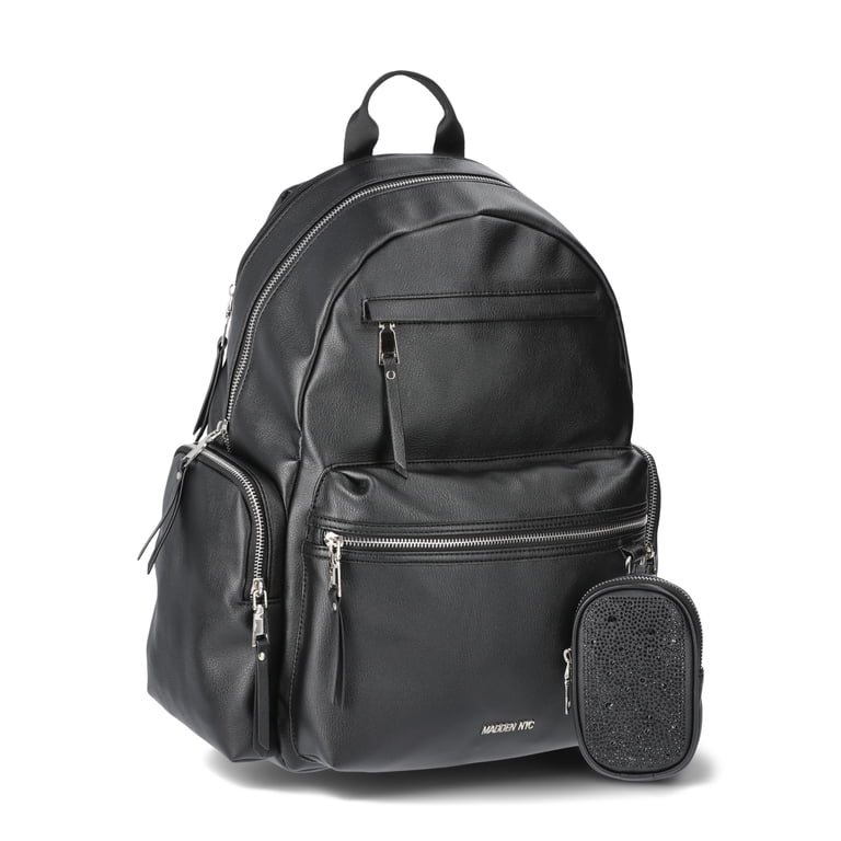 Madden NYC Dome Backpack, 18.5" Laptop Sleeve, Black photo 2
