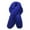 Blue, variant on Elegant Women Faux Fur Shoulder Wrap Shrug Winter Fluffy Cross Faux Fur Scarf Collar Warm Cold Weather Fur Stole
