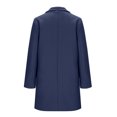 thumbnail image 5 of Inleife Women's New Fashionable Coats Solid Color Lapel Double Buckle With Pockets Woolen Coat Jacket, 5 of 5