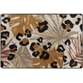 thumbnail image 4 of Dreamtimes Abstract Tropical Leaves Area Rug, 36"x24" Grunge Leopard Camouflage Spots Non-Slip Washable Indoor Door Mat, Absorbent Floor Mat for Bedroom Kitchen Entryway Bathroom, 4 of 7