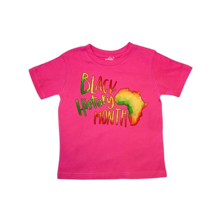 

Inktastic Black History Month Africa in Red Yellow and Green Gift Toddler Boy or Toddler Girl T-Shirt