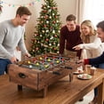 thumbnail image 4 of Costway 4 in 1 Multi Game Table with Stackable Tabletops of Billiards, Air Hockey, Foosball Natural, 4 of 10