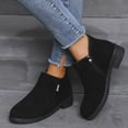 thumbnail image 3 of B91xZ Bottes pour Femmes Automne Antidérapantes Imperméables Chaussures d'Extérieur Confortables Mode Chaussures de Randonnée pour Femmes, Noir 7, 3 of 5