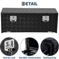 thumbnail image 4 of EDTara Lockable Aluminum Toolbox Chest, Heavy Duty Diamond Plate Storage Organizer With Keys for Trucks, Rvs, and Trailers, 4 of 6