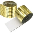 thumbnail image 3 of unbranded  2 Rolls Mosaic Wall Stickers Decorative Frames Square Mirrors for Golden, 3 of 8