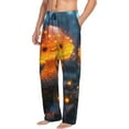 thumbnail image 6 of Pofeuu Glowing Mushroom In Forest Print Men's Pajama Pants, Soft Lounge Pajama Pants with big pockets for Men Plaid Pj Bottoms-Medium, 6 of 6